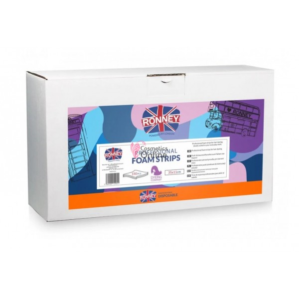 Benzi termice din spuma PE pentru colorarea părului 35 x 11 cm x 250 buc, Ronney, art 59051